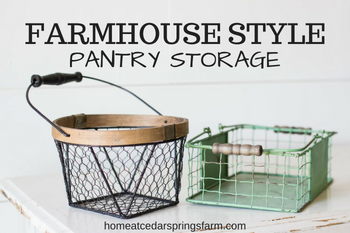 Farmhouse Style Pantry Storage