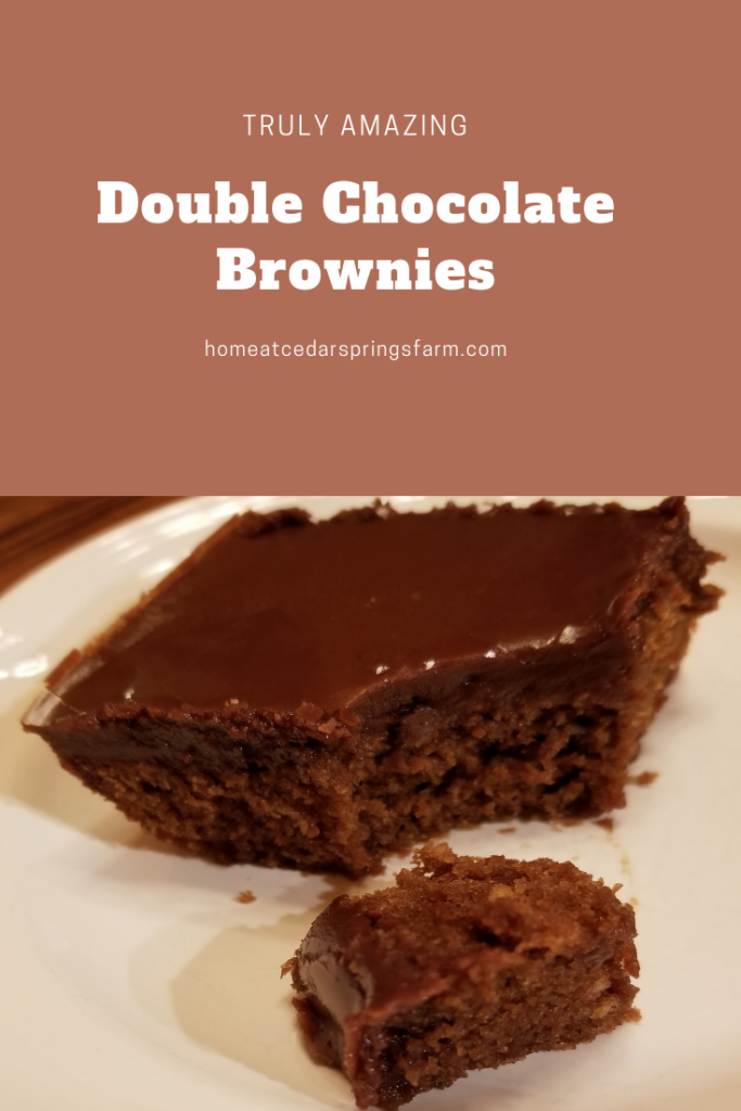 Ultimate Double Chocolate Brownies