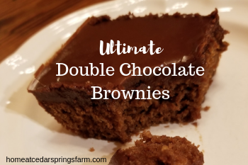 Ultimate Double Chocolate Brownies