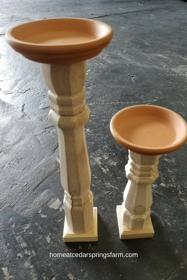 The Easiest Farmhouse Candlesticks