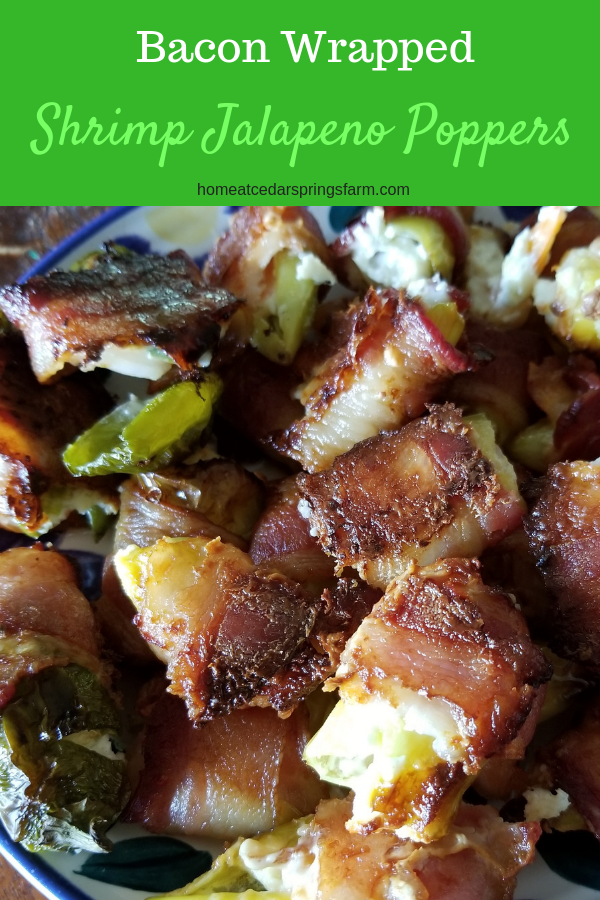 Bacon Wrapped Shrimp Jalapeno Poppers