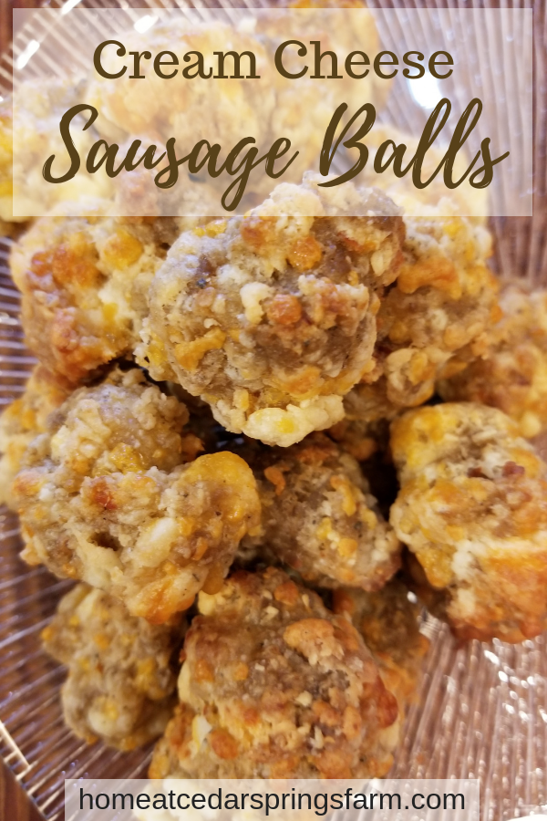 Cream Cheese Sausage Balls