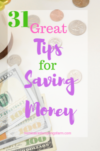 31 Great Tips for Saving Money