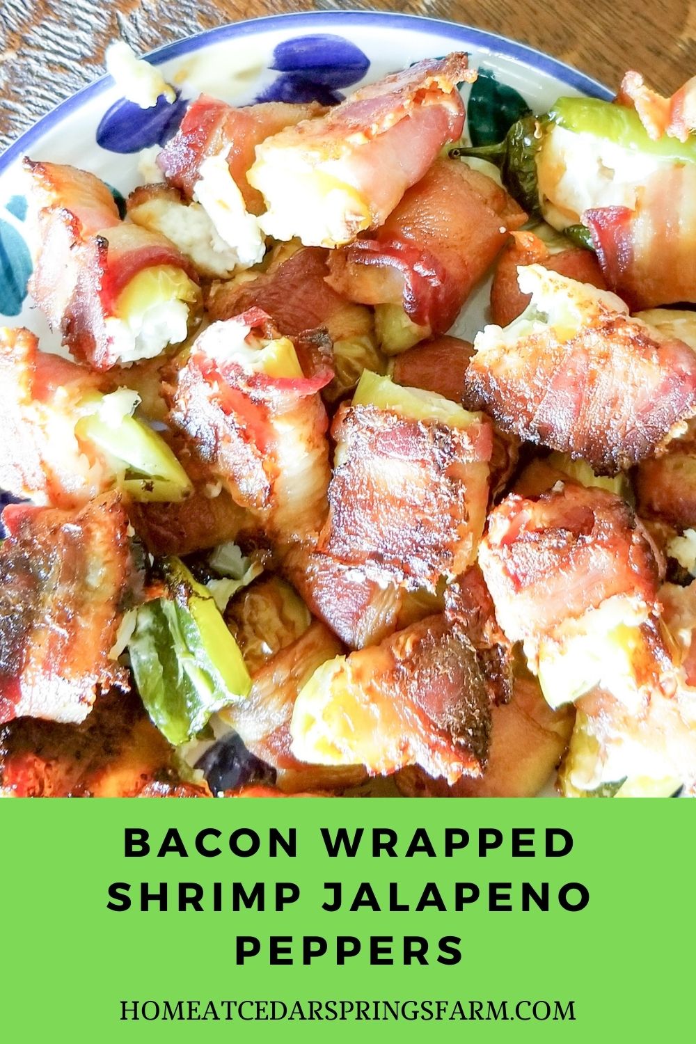 Bacon Wrapped Shrimp Jalapeno Poppers