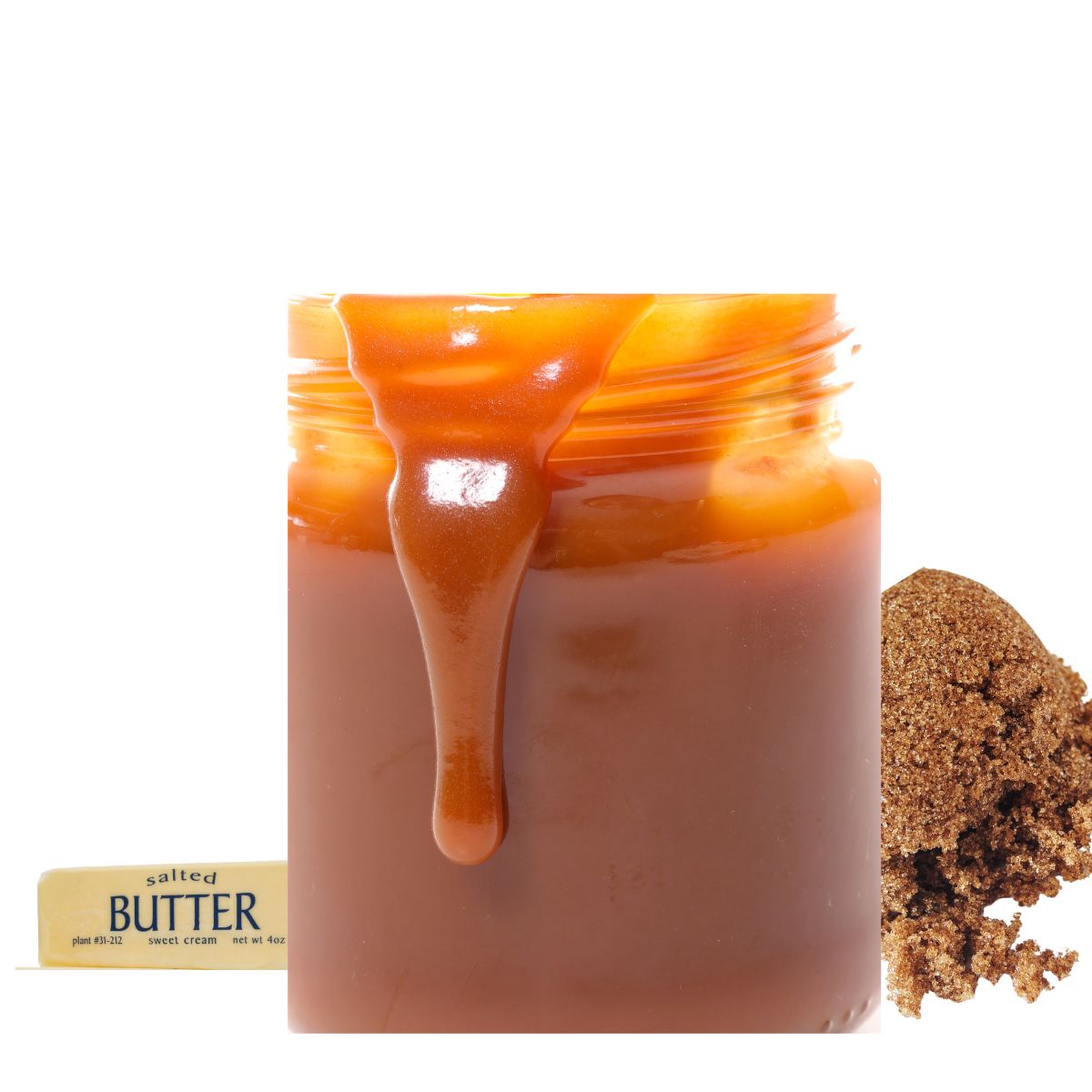 Bourbon sauce ready to be poured over warm bread pudding.