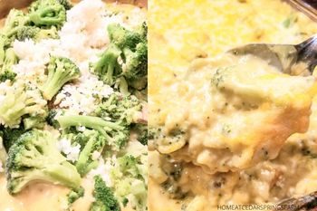 Easy and Cheesy Broccoli and  Rice Casserole
