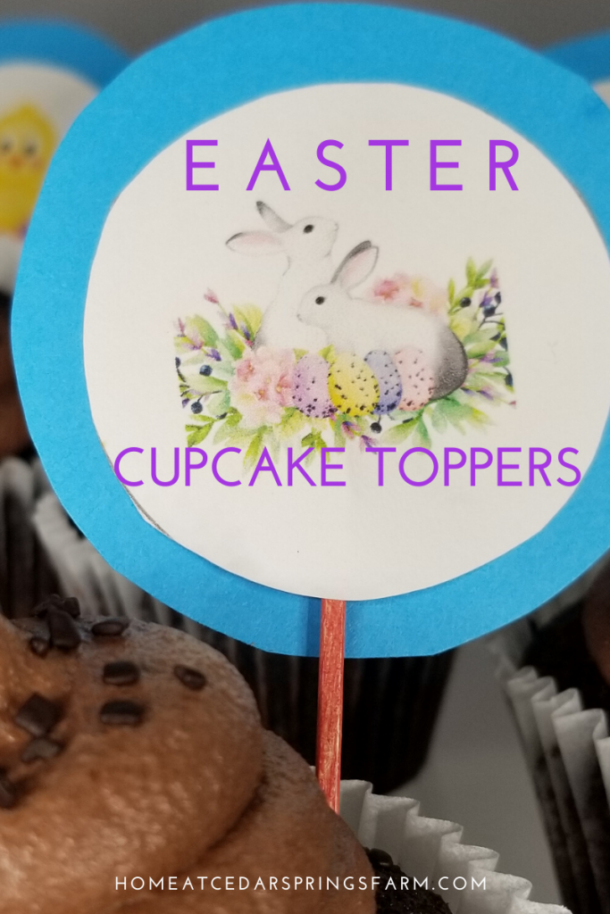 Easter Cupcake Toppers