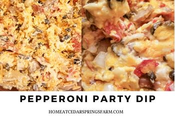Baked Cheesy Pepperoni Dip