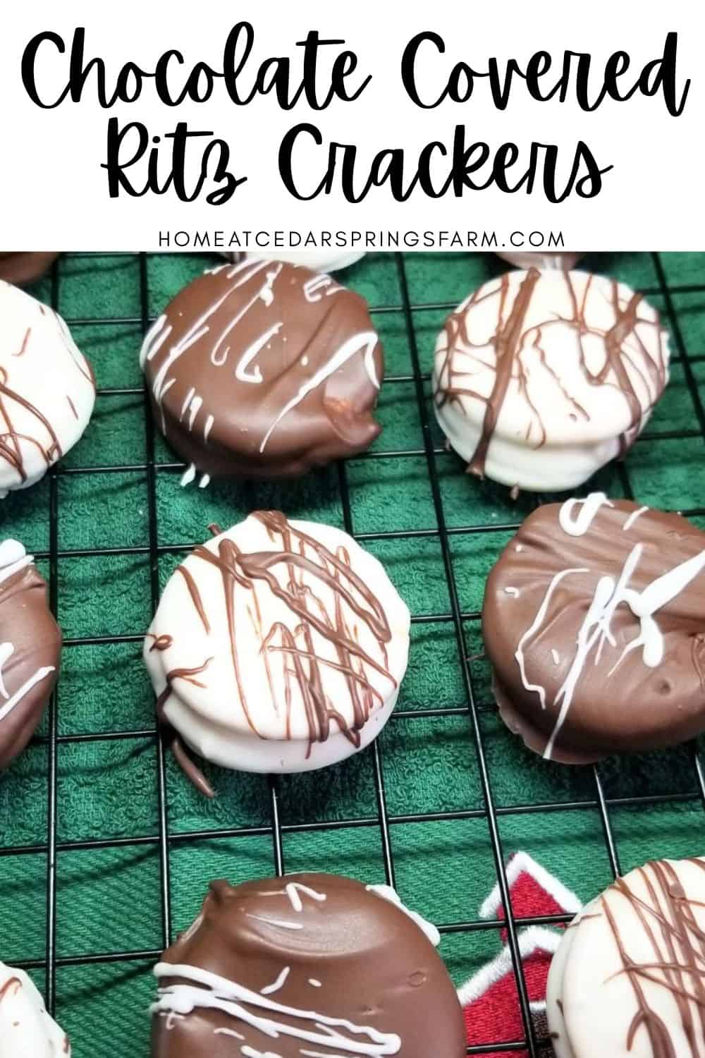 Chocolate Covered Ritz Crackers - Home at Cedar Springs Farm