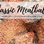 Classic Baked Meatballs