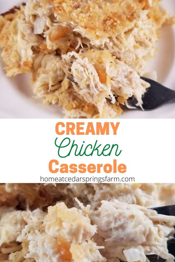 Creamy Ritz Cracker Chicken Casserole