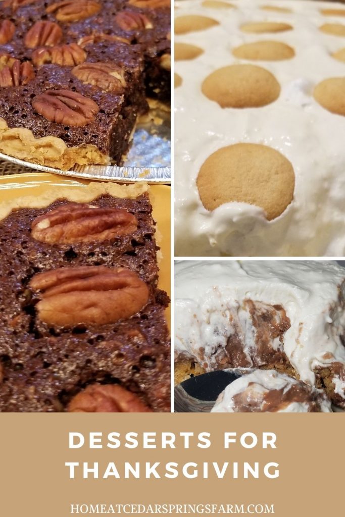 Desserts for Thanksgiving