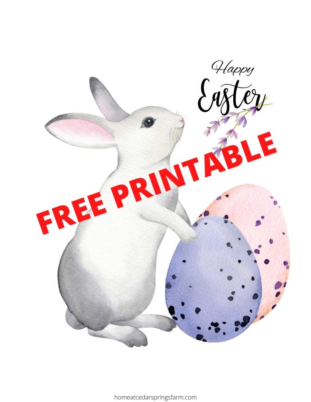 Free Easter Printables for Your Home - Home at Cedar Springs Farm