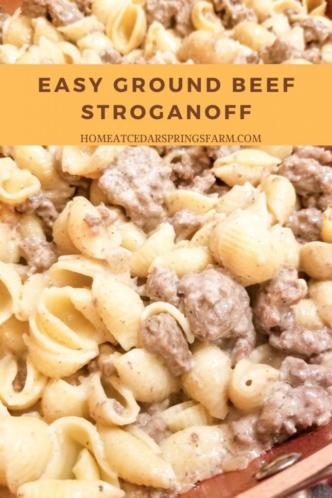 Easy Ground Beef Stroganoff
