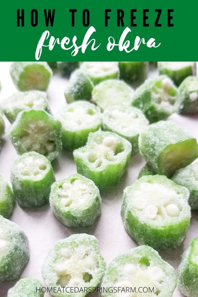 How to freeze fresh okra