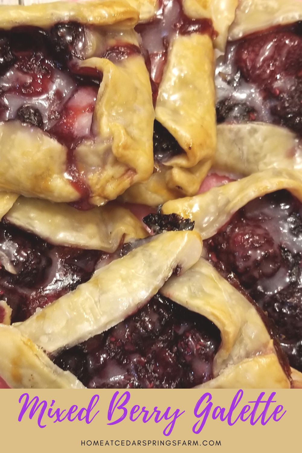 Mixed Berry Galette, Mixed Berry Galette with Chocolate Crust