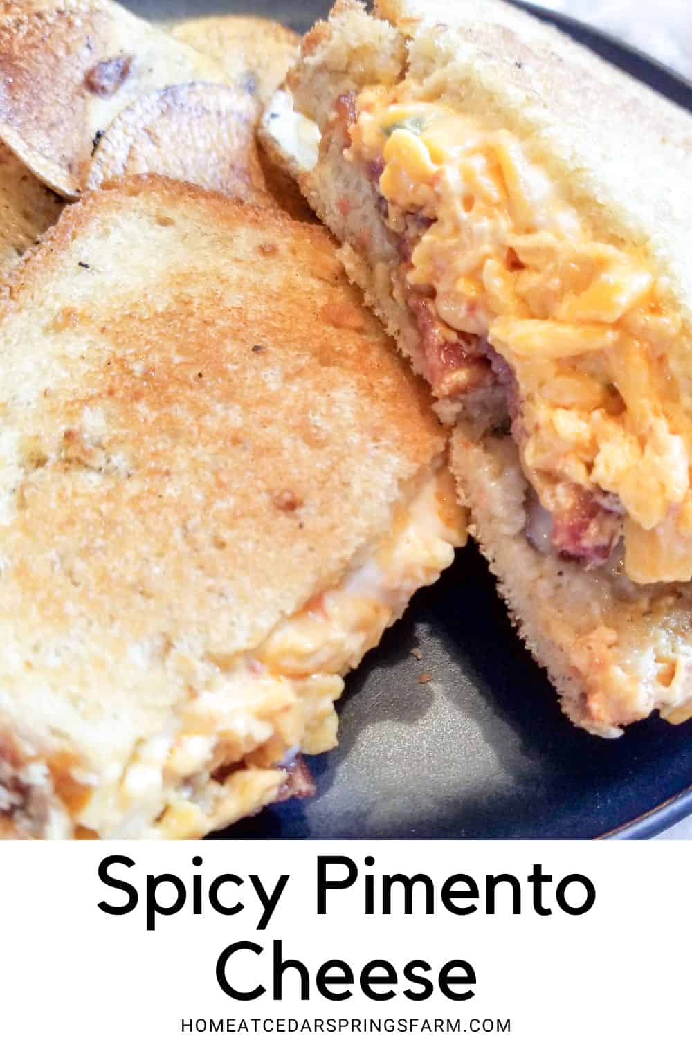 Southern Pimento Cheese Sandwich with text overlay.