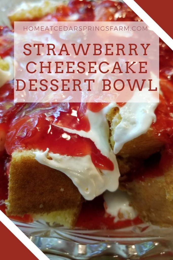 Layered Strawberry Cheesecake Dessert Bowl