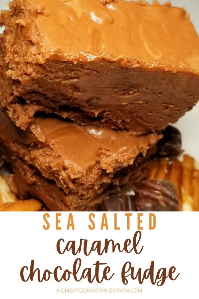 Easy Salted Caramel Chocolate Fudge