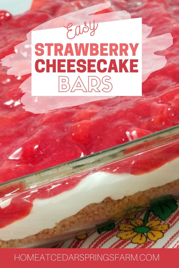 Easy Strawberry Cheesecake Bars