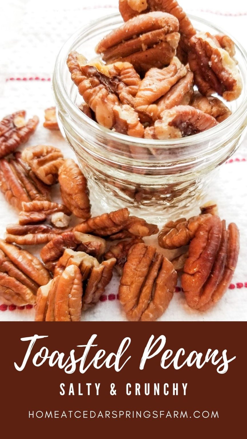 How To Toast Pecans Home at Cedar Springs Farm