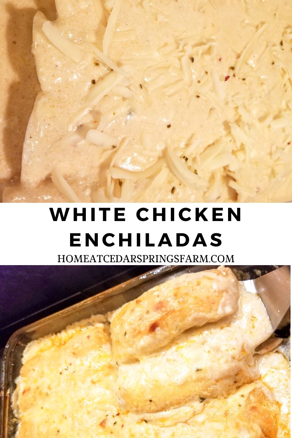 white chicken enchiladas