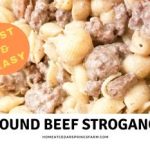 Easy Ground Beef Stroganoff