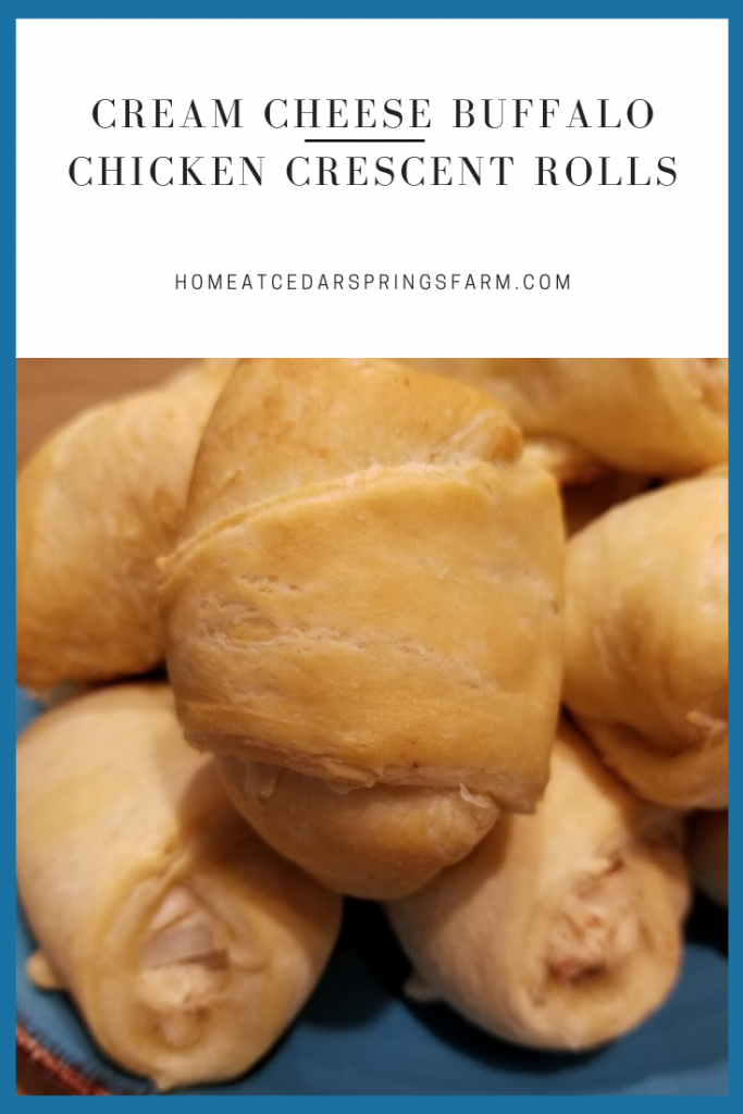 Cream Cheese Buffalo Chicken Crescent Rolls