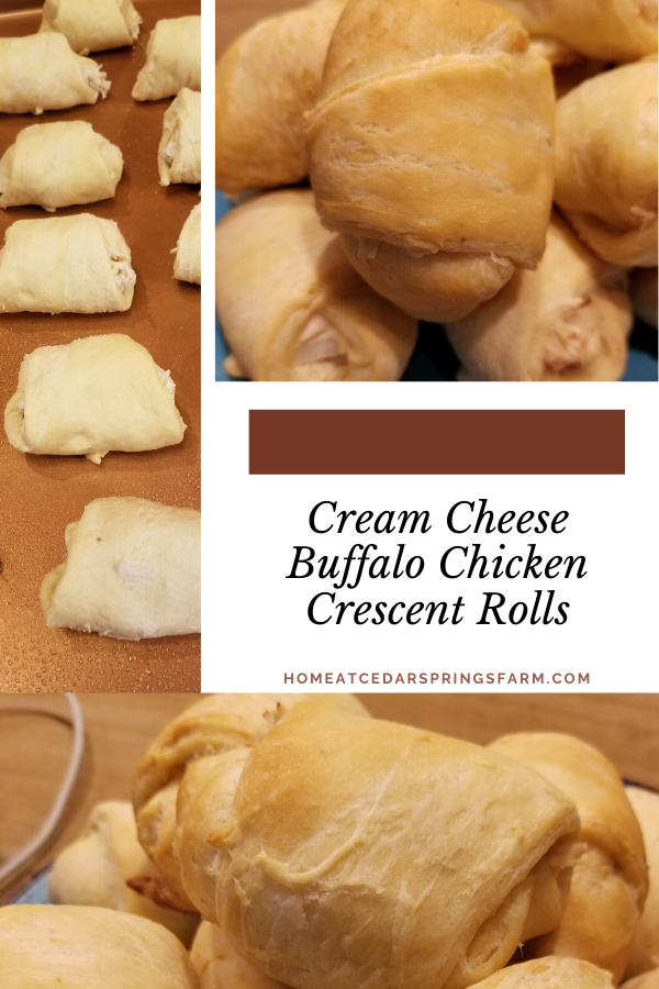 Cream Cheese Buffalo Chicken Crescent Rolls