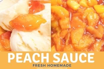 Fresh Homemade Peach Sauce