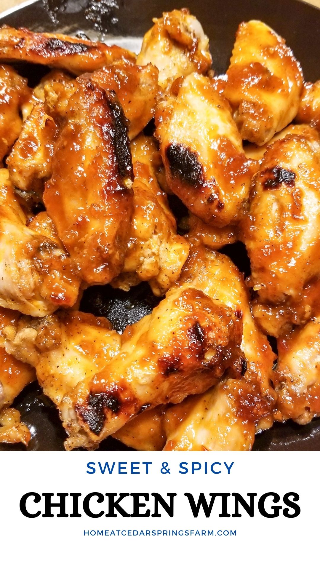 Oven Baked Honey Sriracha Chicken Wings