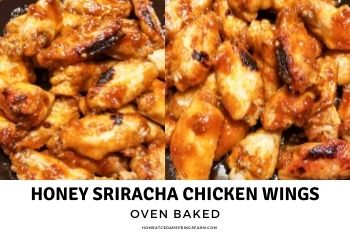 Oven Baked Honey Sriracha Chicken Wings