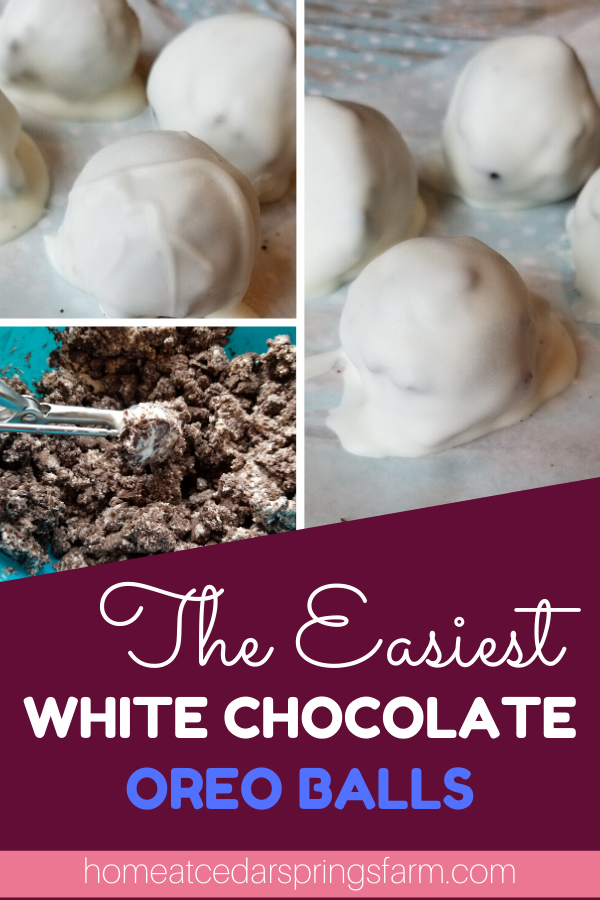 white chocolate Oreo balls