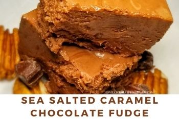 Easy Sea Salted Caramel Chocolate Fudge